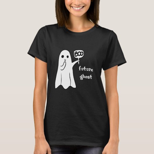 Halloween Women's Funny Ghost T-shirt (Voorkant)