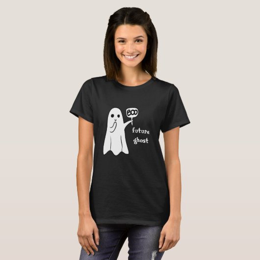 Halloween Women's Funny Ghost T-shirt (Voorkant volledig)