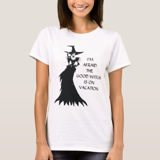 Halloween Womens Witchy Shirt Funny Quote Tekst (Voorkant)