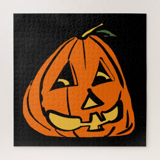 Halloween Wonky Pumpkin Legpuzzel (Verticaal)