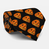 Halloween Wonky Pumpkin Stropdas (Opgerold)