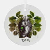 Halloween Woodland Glas Ornament (Achterkant)