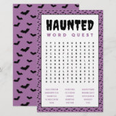 Halloween woord zoeken spel | Spookverhalen Briefpapier (Voorkant / Achterkant)