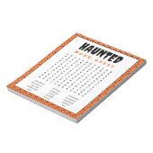 Halloween woord zoeken spel | Spookverhalen Notitieblok (Linkerzijde)