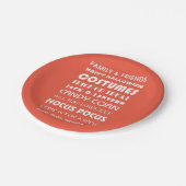 HALLOWEEN WOORDEN PAPIEREN BORDJE (Gekanteld)