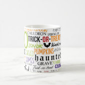 Halloween Woorden Typografie Fun Holiday Coffee Mo Koffiemok (Center)