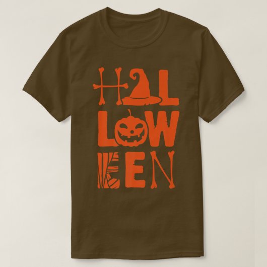 Halloween Word Art T-shirt (Design voorkant)