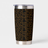 Halloween Words Thermal Tumbler  Geïsoleerde Drinkbeker (Rechts)