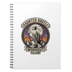 Halloween Workout Shirt Behekste Hustle Graveren A Notitieboek