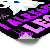 Halloween Workout Women Ghost Training With Dumbbe Poster (Hoek)