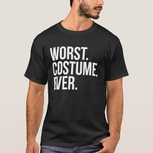 Halloween  Worst Costume Ever T-shirt (Voorkant)