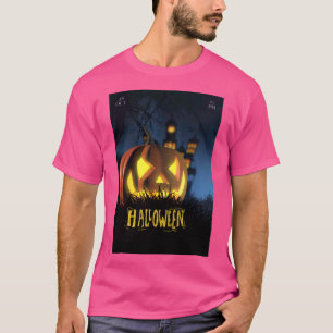 Halloween wow roze kleur T-shirt