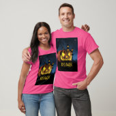 Halloween wow roze kleur T-shirt (Unisex)