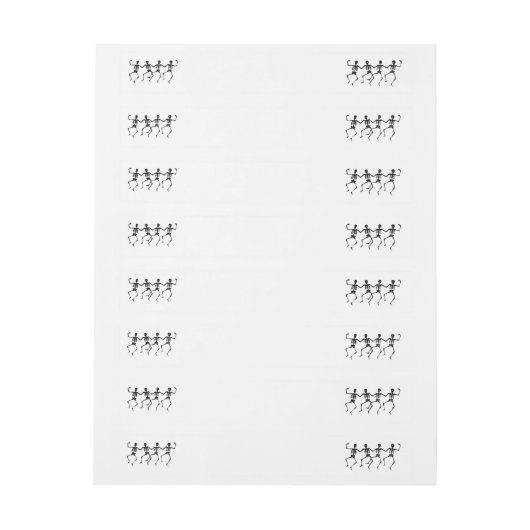 Halloween Wrap rond Etiketten Omwikkelbaar Adreslabel (Vel)