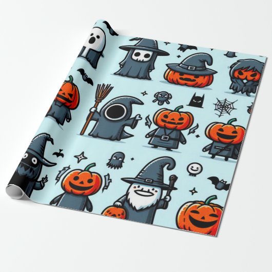 Halloween Wrapping Paper Cadeaupapier (Uitgerold)