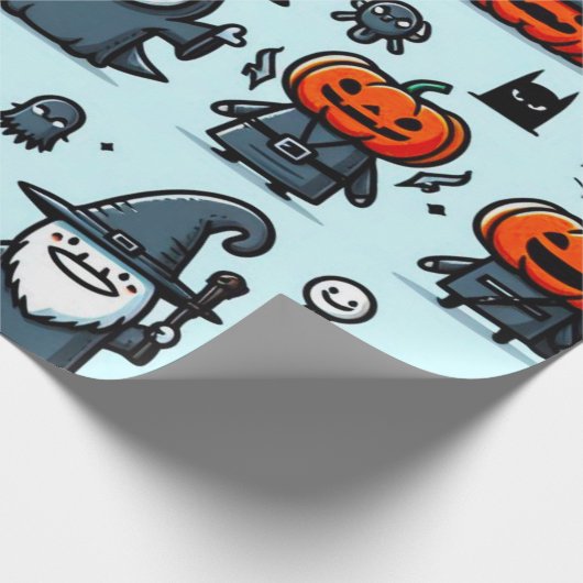 Halloween Wrapping Paper Cadeaupapier (Hoek)