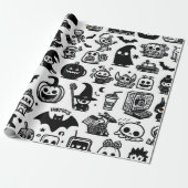 Halloween Wrapping Paper Cadeaupapier (Uitgerold)