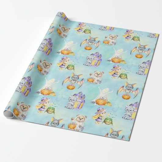 Halloween Wrapping Paper Cadeaupapier (Uitgerold)
