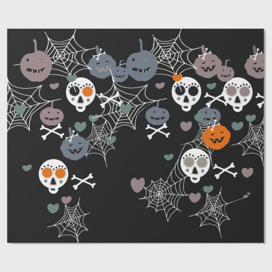 Halloween wrapping paper cadeaupapier (Vlak)