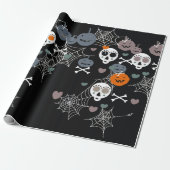Halloween wrapping paper cadeaupapier (Uitgerold)