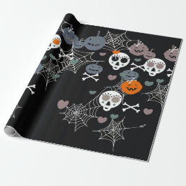 Halloween wrapping paper cadeaupapier