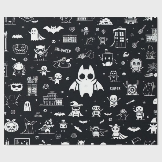 Halloween Wrapping Paper Cadeaupapier (Vlak)