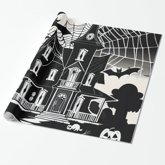 Halloween Wrapping Paper Cadeaupapier (Uitgerold)