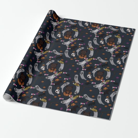 Halloween Wrapping Paper Cadeaupapier (Uitgerold)