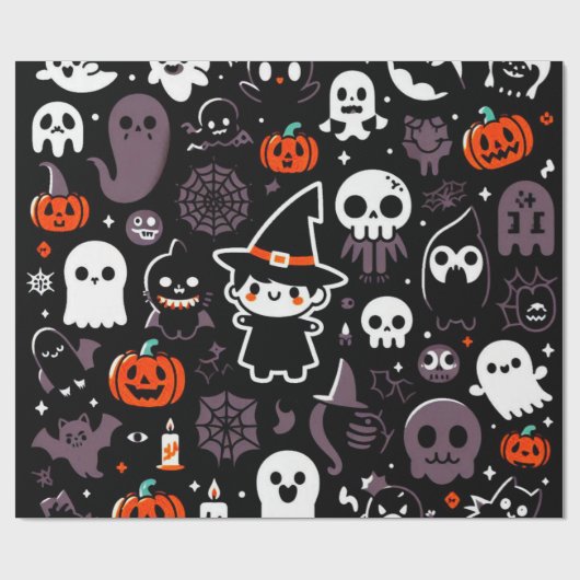 Halloween Wrapping Paper Cadeaupapier (Vlak)