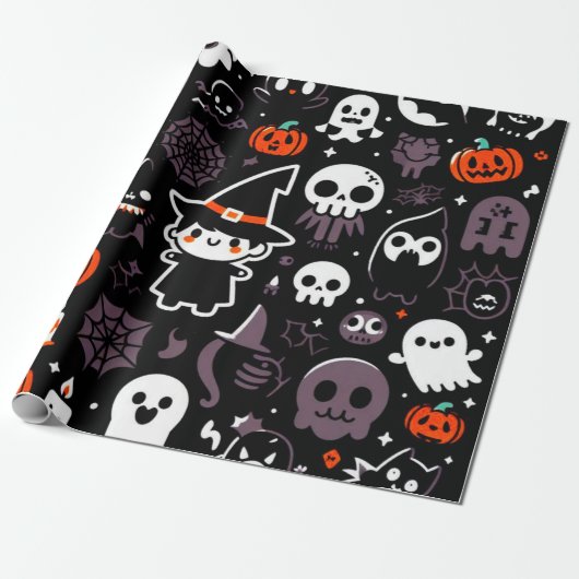 Halloween Wrapping Paper Cadeaupapier (Uitgerold)