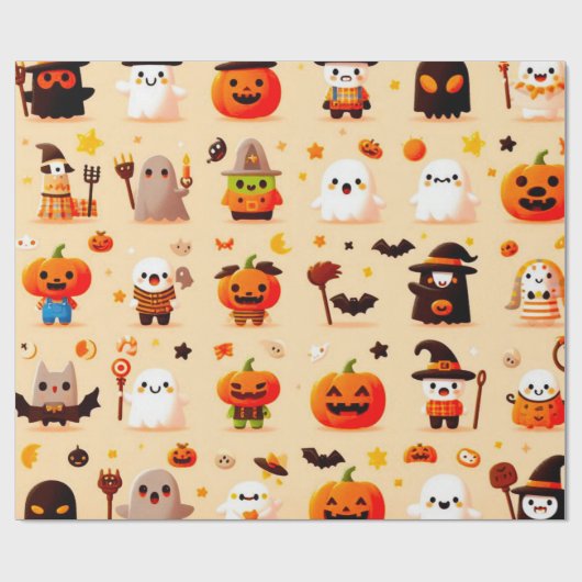 Halloween Wrapping Paper Cadeaupapier (Vlak)