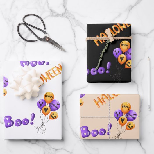 Halloween Wrapping Paper, cadeauverpakking Inpakpapier Vel (Voorkant)