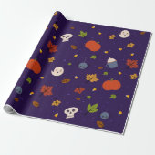 Halloween Wrapping Paper Cute Little Spooks Cadeaupapier (Uitgerold)