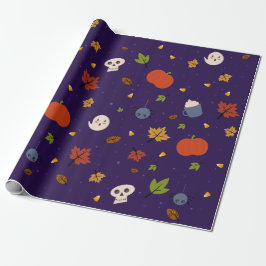 Halloween Wrapping Paper Cute Little Spooks Cadeaupapier