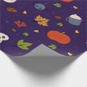 Halloween Wrapping Paper Cute Little Spooks Cadeaupapier (Hoek)