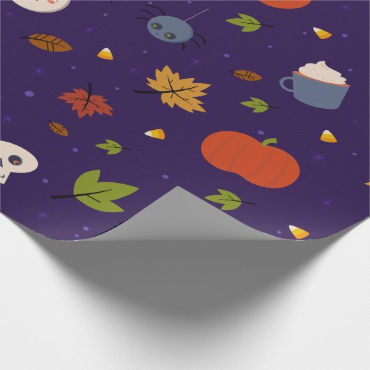 Halloween Wrapping Paper Cute Little Spooks Cadeaupapier (Hoek)