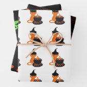 Halloween wrapping paper - mixed sheets (In situ)
