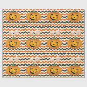 Halloween Wrapping Paper, pompoen Cadeaupapier (Vlak)