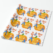 Halloween Wrapping Paper, pompoen Cadeaupapier (Uitgerold)