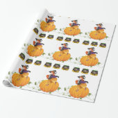 Halloween Wrapping Paper, pompoen Cadeaupapier (Uitgerold)
