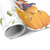 Halloween Wrapping Paper, pompoen Cadeaupapier (Rol Hoek)
