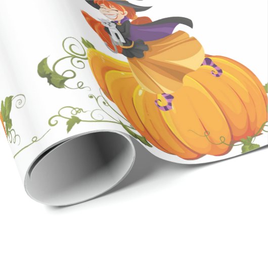 Halloween Wrapping Paper, pompoen Cadeaupapier (Rol Hoek)