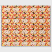Halloween Wrapping Paper, pompoen Cadeaupapier (Vlak)