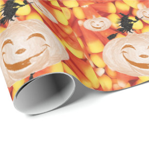 Halloween Wrapping Paper, pompoen Cadeaupapier