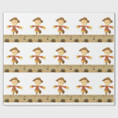 Halloween Wrapping Paper, Scarecrow Cadeaupapier (Vlak)