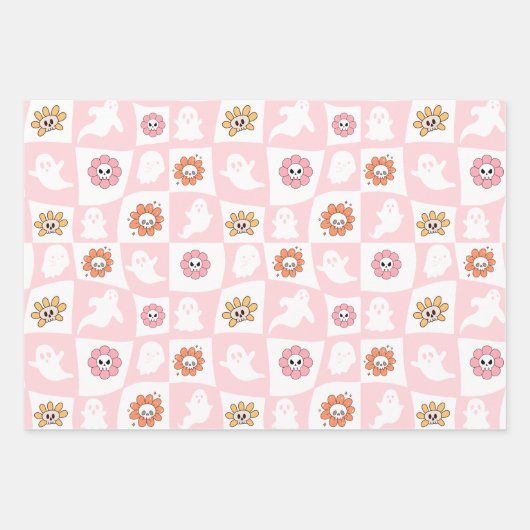 Halloween Wrapping Paper Sheets Set van 3 (Voorkant)