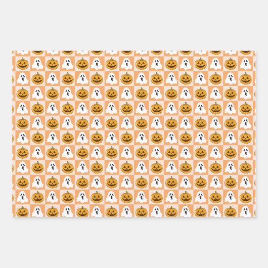 Halloween Wrapping Paper Sheets Set van 3 (Voorkant 2)