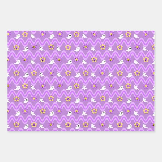 Halloween Wrapping Paper Sheets Set van 3 (Voorkant)