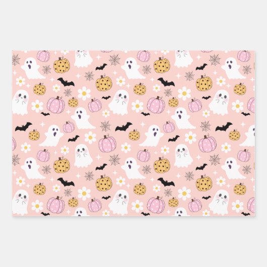 Halloween Wrapping Paper Sheets Set van 3 (Voorkant 2)