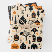 Halloween Wrapping Paper Sheets Set van 3 (In situ)